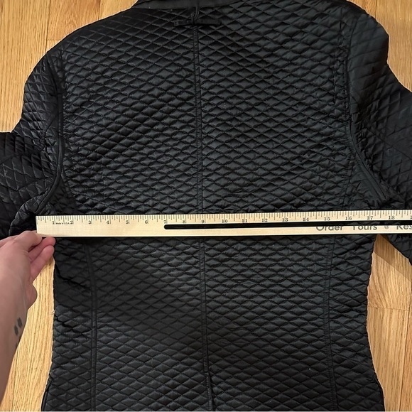 Gaultier 2 black lightweight quilted jacket coat Aeffe spa Italy sz M - Picture 11 of 12